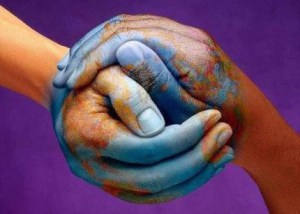 Join hands for peace.